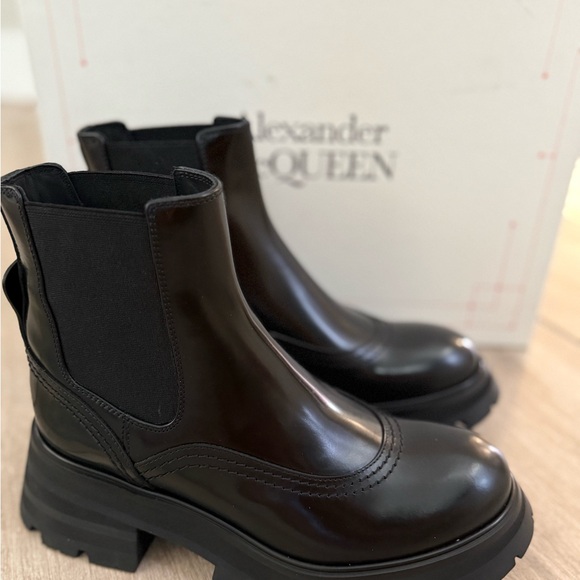 Alexander McQueen Shoes - Alexander McQueen Women's Black Ankle Boots BRAND NEW